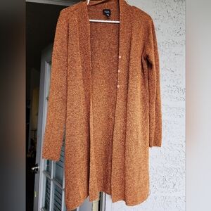 Eileen Fisher Rust Cardigan Boucle Sweater Cardigan
